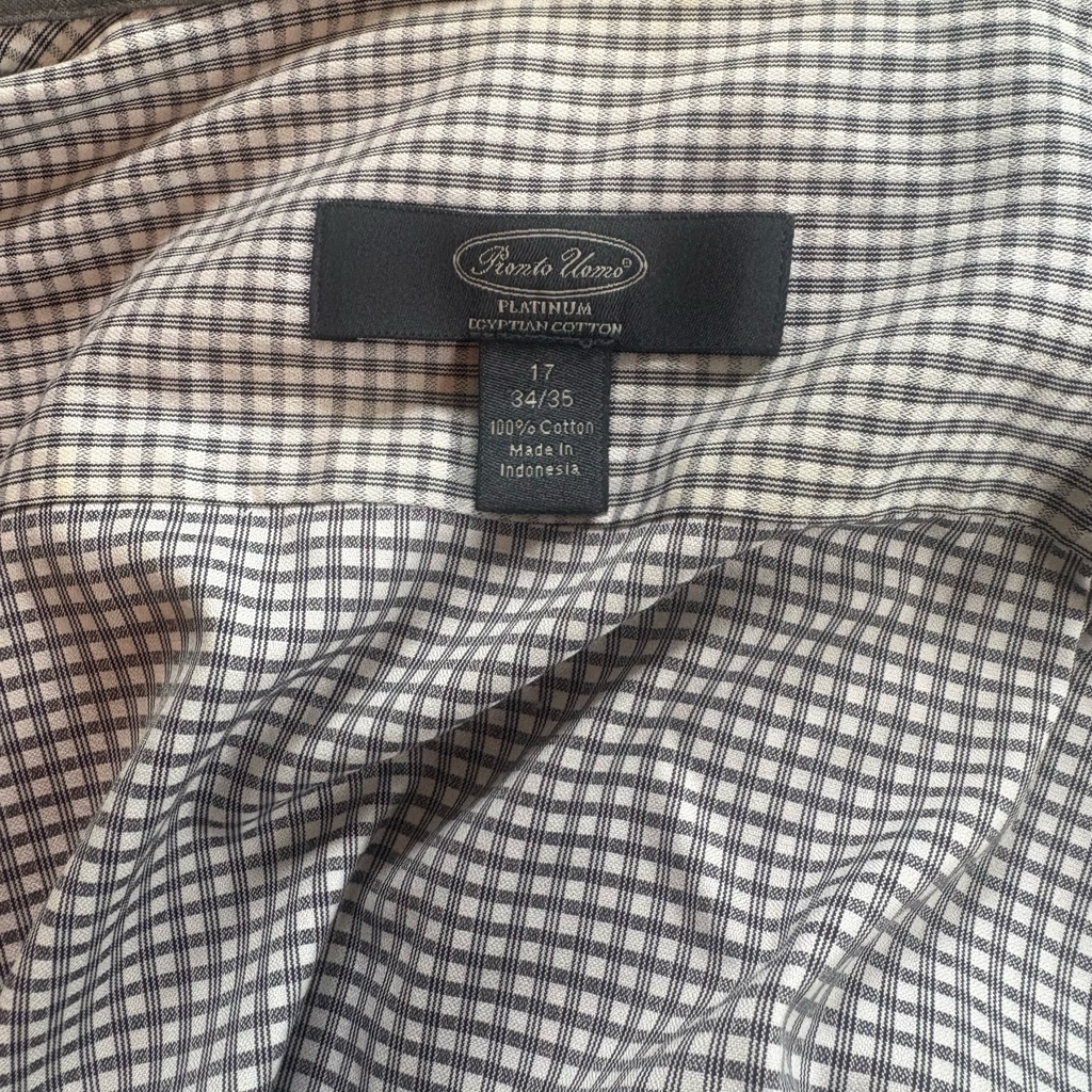 Pronto Uomo Platinum Black And White Check Shirt Pronto Uomo Platinum Black And White Check Shirt